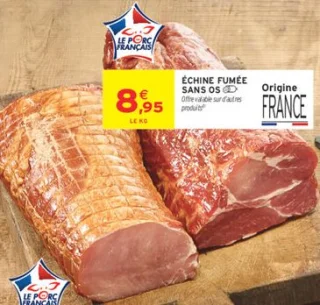 Échine fumée sans os Le Porc Français