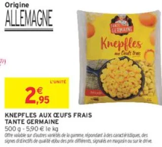 Knepfles aux oeufs frais Tante Germaine