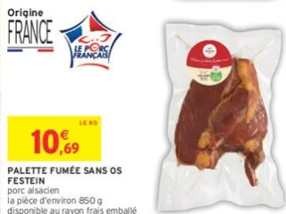 Palette fumée sans os Festein