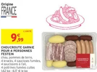 Choucroute garnie pour 4 personnes Festein