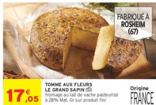 Tomme aux Fleurs Le Grand Sapin