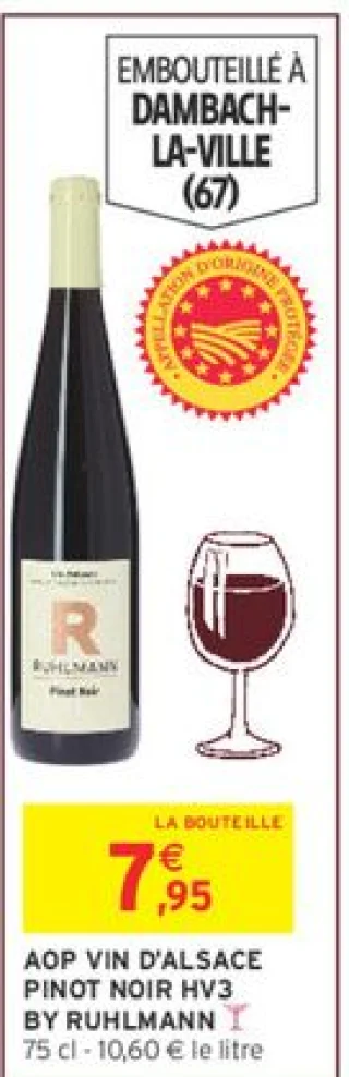 AOP Vin d'Alsace Pinot Noir HV3 by Ruhlmann
