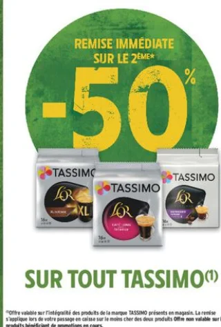 Dosettes de café Tassimo L'Or