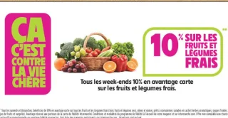 Les fruits et legumes frais