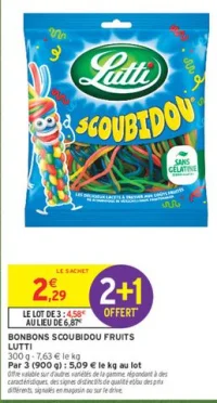 Lutti Bonbons Scoubidou Fruits