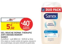 GEL DOUCHE DERMA THÉRAPIE ANTI-DESSÈCHEMENT SANEX