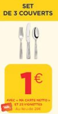 Set de 3 couverts Broggi