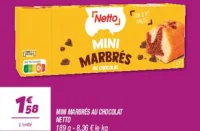 Mini marbrés au chocolat