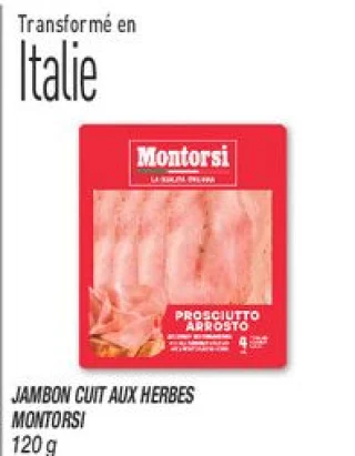 Jambon cuit aux herbes Montorsi