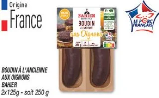 Boudin à l'ancienne aux oignons Bahier