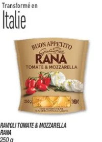 Ravioli tomate & mozzarella