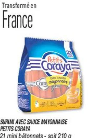 Surimi avec sauce mayonnaise 