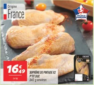 Suprême de pintade x2 