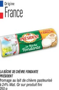 La bûche de chèvre fondante 