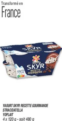 Yaourt skyr recette gourmande stracciatella