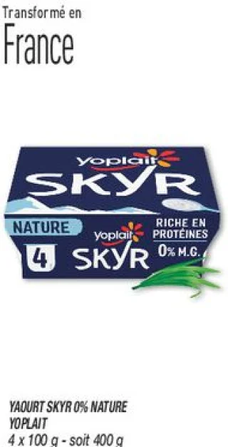 Yaourt skyr 0% nature