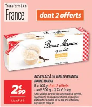 Riz au lait à la vanille bourbon