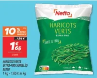 Haricots verts extra-fins surgelés 