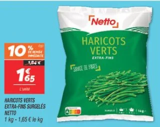 Haricots verts extra-fins surgelés 