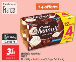 Le viennois au chocolat 