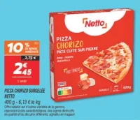 Pizza chorizo surgelée 