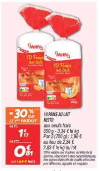 10 pains au lait  