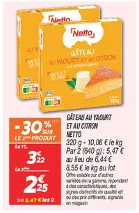 Gâteau au yaourt et au citron