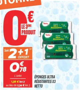 Éponges ultra résistantes x3 