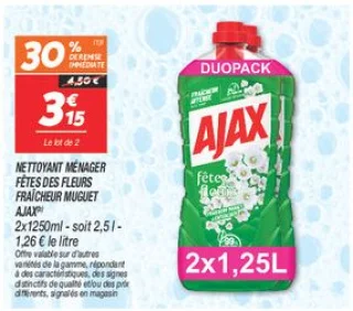 Nettoyant ménager fêtes des fleurs fraîcheur muguet
