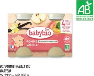 Pot pomme vanille bio