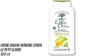 Crème douche verveine citron