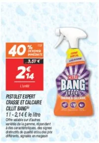 Pistolet expert crasse et calcaire