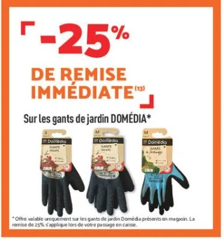 Sur les gants de jardin domédia