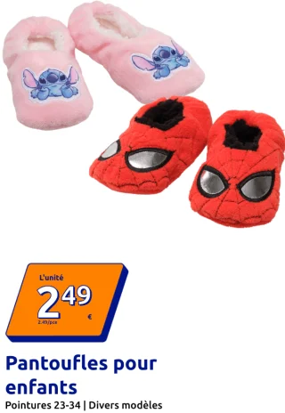 Pantoufles pour enfants