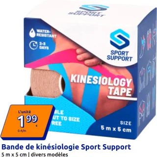 Bande de kinésiologie Sport Support