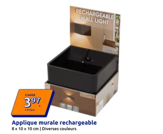 Applique murale rechargeable