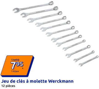Jeu de clés à molette Werckmann