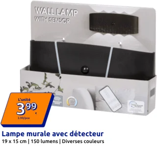Lampe murale avec détecteur
