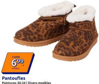 Pantoufles Pointures 30-34