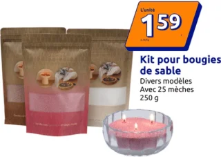 Kit pour bougies de sable