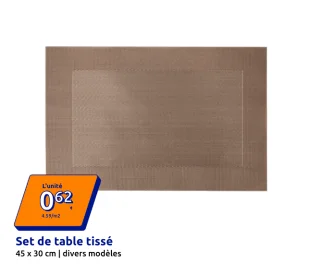 Set de table tissé