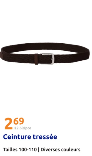Ceinture tressée