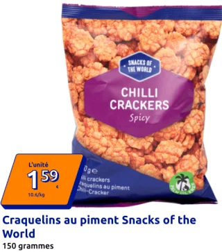 Craquelins au piment Snacks of the World