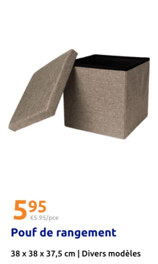 Pouf de rangement