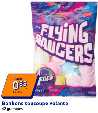 Bonbons soucoupe volante