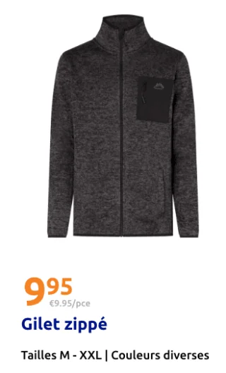Gilet zippé