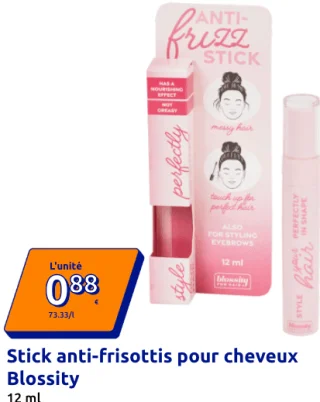 Stick anti-frisottis pour cheveux Blossity