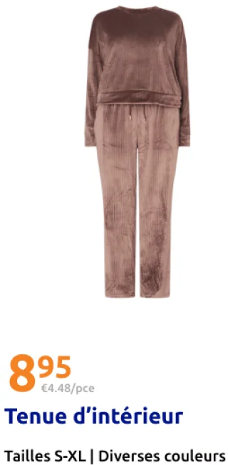 Tenue d'intérieur