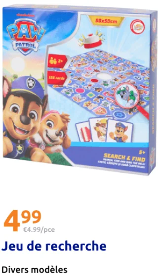 Jeu de recherche Paw Patrol
