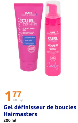 Gel définisseur de boucles Hairmasters